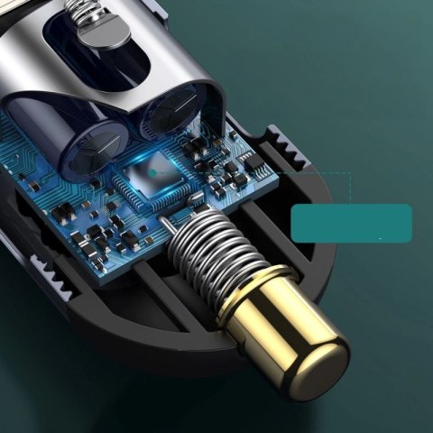 Ładowarka samochodowa Baseus Share Together 120W wieloportowa 2x USB-A + 2x USB-C - szara Baseus