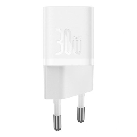 Ładowarka sieciowa Baseus GaN5 USB-C 30W z kablem Baseus Dynamic 3 USB-C 100W 1m - biała Baseus