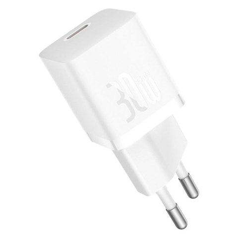 Ładowarka sieciowa Baseus GaN5 USB-C 30W z kablem Baseus Dynamic 3 USB-C 100W 1m - biała Baseus