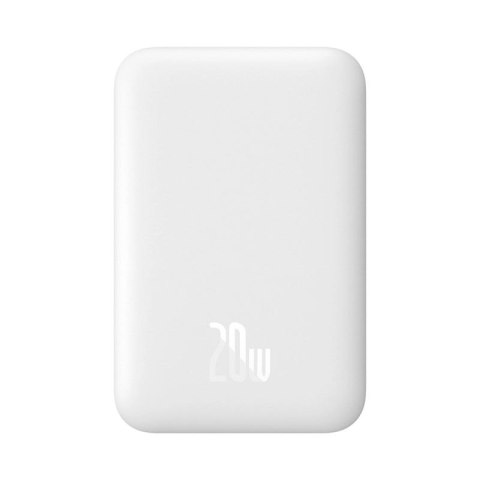 Powerbank Baseus Airpow 6000mAh 20W magnetyczny z kablem Baseus Simple USB-C - USB-C 30cm - biały Baseus