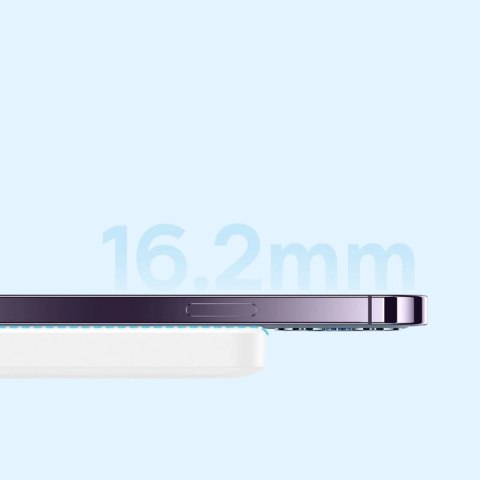 Powerbank Baseus Airpow 6000mAh 20W magnetyczny z kablem Baseus Simple USB-C - USB-C 30cm - biały Baseus