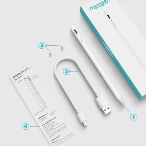 Rysik Metapen Pencil A8 do iPada - biały Metapen