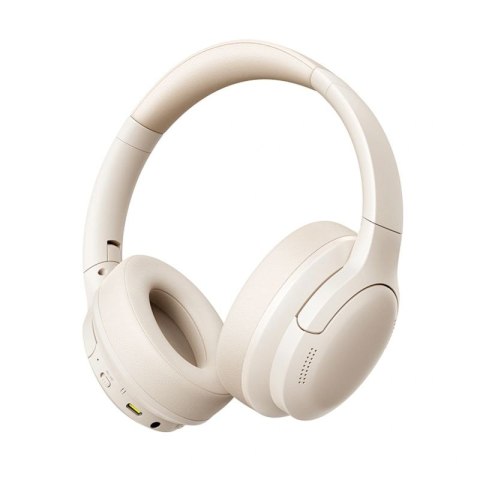Słuchawki bezprzewodowe Baseus Bass BH1 Lite nauszne Bluetooth 6.0 - białe Baseus