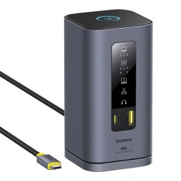Stacja dokująca Baseus Spacemate hub USB-C 11w1 3xHDMI 4K 60Hz + 2xUSB-A (10Gb/s) + 1xUSB-C (10Gb/s) + RJ45 + 2xUSB-A (480Mb/s)  Baseus