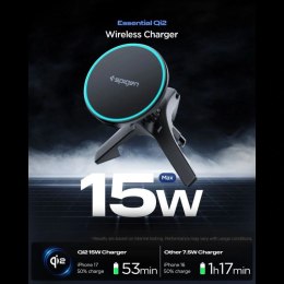 Uchwyt samochodowy do kratki nawiewu Spigen EV15MAQ Essential Qi2 MagSafe - czarny Spigen