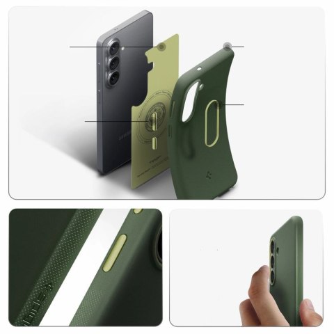 Etui Spigen Nano Pop Mag MagSafe na Samsung Galaxy S26 - zielone Spigen