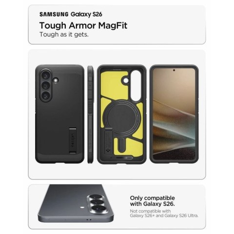 Etui Spigen Tough Armor Mag MagSafe na Samsung Galaxy S26 - czarne Spigen