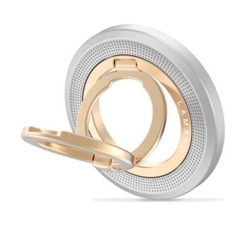 Uchwyt magnetyczny Tech-Protect MMR700 Lamano MagSafe na telefon - szaro-złoty Tech-Protect