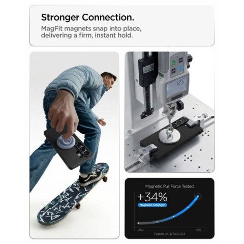 Etui Spigen Liquid Air Mag MagSafe na Samsung Galaxy S26 Ultra - czarne Spigen
