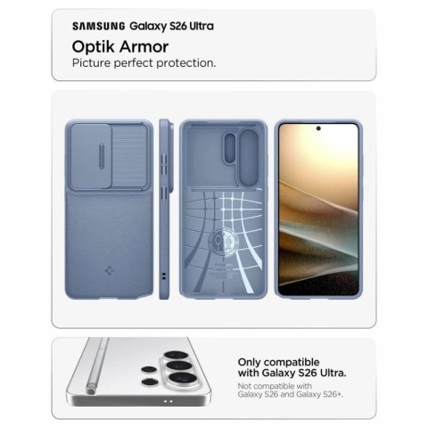 Etui Spigen Optik Armor na Samsung Galaxy S26 Ultra - niebieskie Spigen
