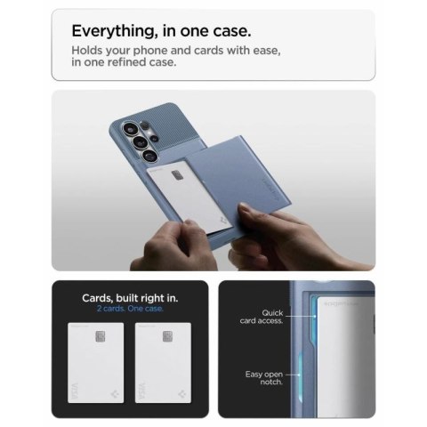 Etui Spigen Slim Armor CS na Samsung Galaxy S26 Ultra - niebieskie Spigen