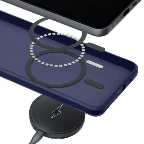Etui 3mk Smoke MagCase na iPhone 16 Pro Max - niebieskie-półprzezroczyste 3mk Protection