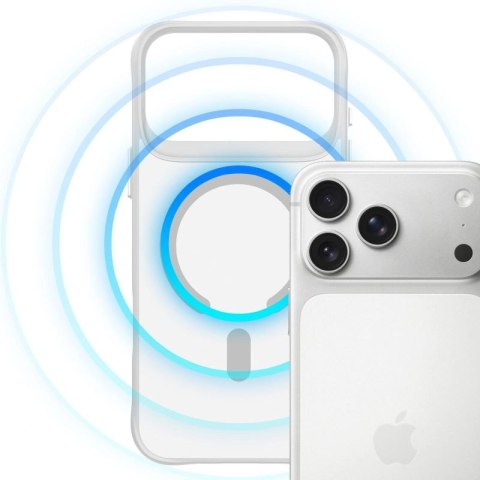 Etui 3mk Smoke MagCase na iPhone 17 Pro - białe-półprzezroczyste 3mk Protection