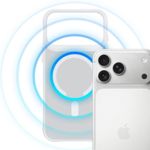 Etui 3mk Smoke MagCase na iPhone 17 Pro - białe-półprzezroczyste 3mk Protection