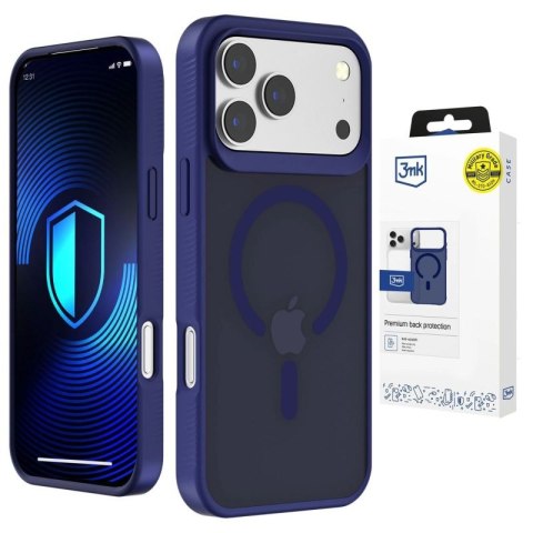 Etui 3mk Smoke MagCase na iPhone 17 Pro - niebieskie-półprzezroczyste 3mk Protection