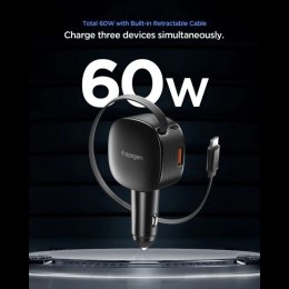 Ładowarka samochodowa Spigen EV603BT 60W - czarna Spigen