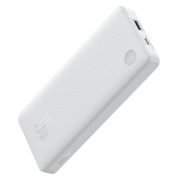 Powerbank Baseus Airpow Lite 10000mAh 15W z kablem Baseus Simple USB-A - USB-C 30cm - biały Baseus