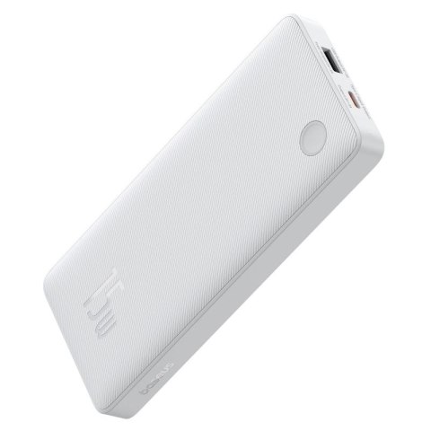 Powerbank Baseus Airpow Lite 10000mAh 15W z kablem Baseus Simple USB-A - USB-C 30cm - biały Baseus
