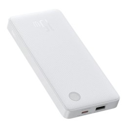 Powerbank Baseus Airpow Lite 10000mAh 15W z kablem Baseus Simple USB-A - USB-C 30cm - biały Baseus