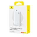 Powerbank Baseus Airpow Lite 10000mAh 15W z kablem Baseus Simple USB-A - USB-C 30cm - biały Baseus