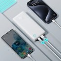 Powerbank Baseus Airpow Lite 10000mAh 15W z kablem Baseus Simple USB-A - USB-C 30cm - biały Baseus