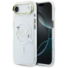 Etui Karl Lagerfeld IML Choupettes Karl Script Logo MagSafe na iPhone Air - przezroczyste Karl Lagerfeld