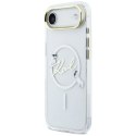 Etui Karl Lagerfeld IML Choupettes Karl Script Logo MagSafe na iPhone Air - przezroczyste Karl Lagerfeld