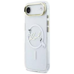 Etui Karl Lagerfeld IML Choupettes Karl Script Logo MagSafe na iPhone Air - przezroczyste Karl Lagerfeld