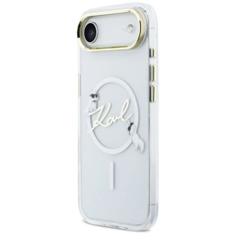 Etui Karl Lagerfeld IML Choupettes Karl Script Logo MagSafe na iPhone Air - przezroczyste Karl Lagerfeld