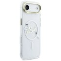 Etui Karl Lagerfeld IML Choupettes Karl Script Logo MagSafe na iPhone Air - przezroczyste Karl Lagerfeld