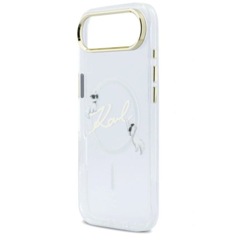 Etui Karl Lagerfeld IML Choupettes Karl Script Logo MagSafe na iPhone Air - przezroczyste Karl Lagerfeld