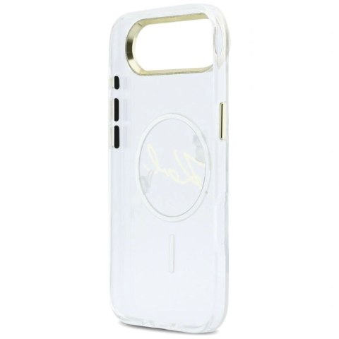 Etui Karl Lagerfeld IML Choupettes Karl Script Logo MagSafe na iPhone Air - przezroczyste Karl Lagerfeld