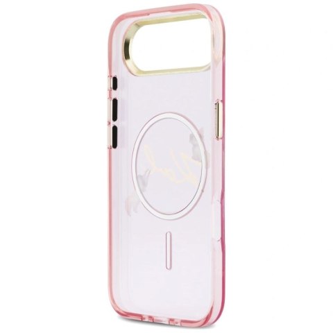 Etui Karl Lagerfeld IML Choupettes Karl Script Logo MagSafe na iPhone Air - różowe Karl Lagerfeld