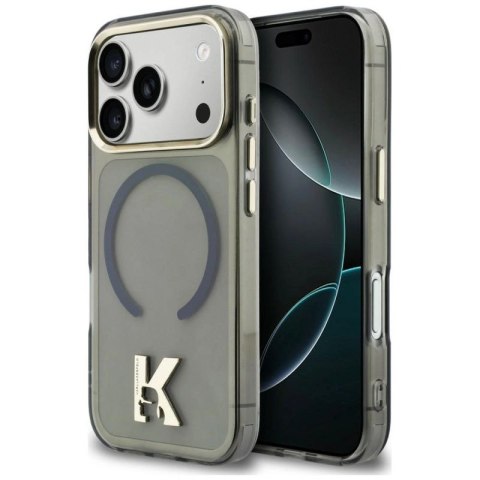 Etui Karl Lagerfeld IML K Head Logo MagSafe na iPhone 17 Pro Max - czarne Karl Lagerfeld
