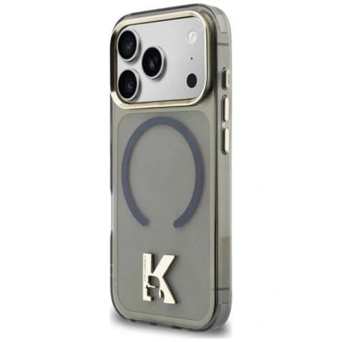 Etui Karl Lagerfeld IML K Head Logo MagSafe na iPhone 17 Pro Max - czarne Karl Lagerfeld