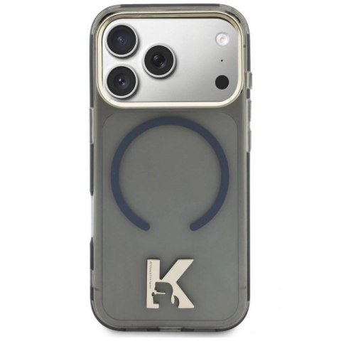 Etui Karl Lagerfeld IML K Head Logo MagSafe na iPhone 17 Pro Max - czarne Karl Lagerfeld