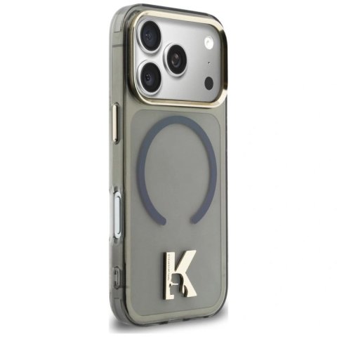 Etui Karl Lagerfeld IML K Head Logo MagSafe na iPhone 17 Pro Max - czarne Karl Lagerfeld
