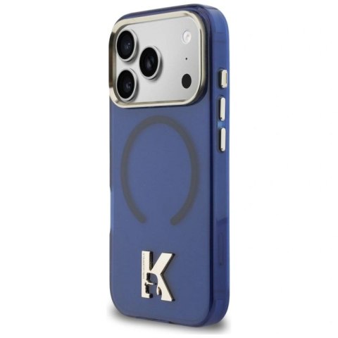 Etui Karl Lagerfeld IML K Head Logo MagSafe na iPhone 17 Pro Max - niebieskie Karl Lagerfeld