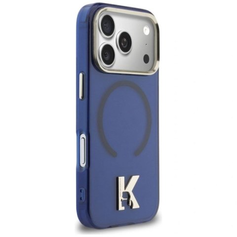 Etui Karl Lagerfeld IML K Head Logo MagSafe na iPhone 17 Pro Max - niebieskie Karl Lagerfeld