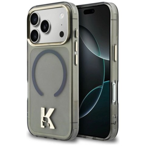 Etui Karl Lagerfeld IML K Head Logo MagSafe na iPhone 17 Pro - czarne Karl Lagerfeld