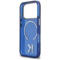 Etui Karl Lagerfeld IML K Head Logo MagSafe na iPhone 17 Pro - niebieskie Karl Lagerfeld