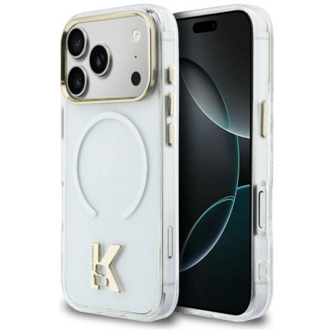 Etui Karl Lagerfeld IML K Head Logo MagSafe na iPhone 17 Pro - przezroczyste Karl Lagerfeld