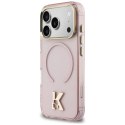 Etui Karl Lagerfeld IML K Head Logo MagSafe na iPhone 17 Pro - różowe Karl Lagerfeld
