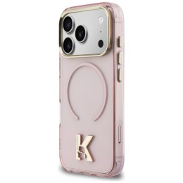 Etui Karl Lagerfeld IML K Head Logo MagSafe na iPhone 17 Pro - różowe Karl Lagerfeld