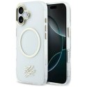 Etui Karl Lagerfeld IML KL Script Logo MagSafe na iPhone 17 - przezroczyste Karl Lagerfeld