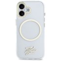 Etui Karl Lagerfeld IML KL Script Logo MagSafe na iPhone 17 - przezroczyste Karl Lagerfeld