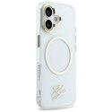 Etui Karl Lagerfeld IML KL Script Logo MagSafe na iPhone 17 - przezroczyste Karl Lagerfeld