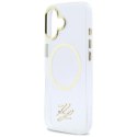 Etui Karl Lagerfeld IML KL Script Logo MagSafe na iPhone 17 - przezroczyste Karl Lagerfeld