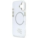 Etui Karl Lagerfeld IML KL Script Logo MagSafe na iPhone 17 - przezroczyste Karl Lagerfeld