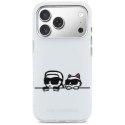 Etui Karl Lagerfeld IML Karl & Choupette Peekaboo Logo MagSafe na iPhone 17 Pro Max - białe Karl Lagerfeld